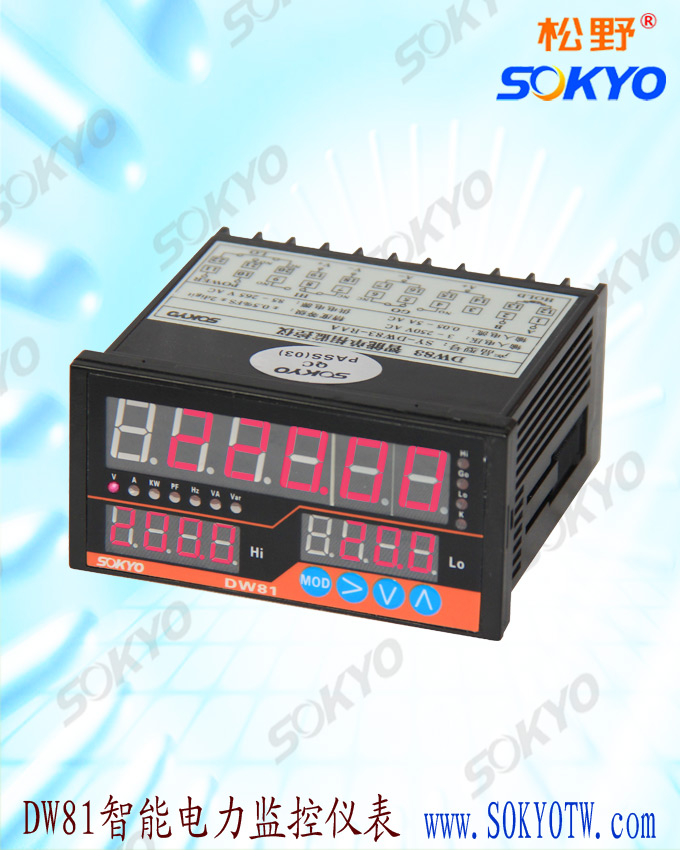 单相电力监控仪,DW81P智能交流电压表