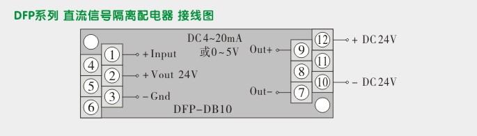 配电器,DFP一进一出隔离配电器接线图1