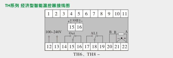 经济型温度控制器,TH6温度控制器,温控表接线图